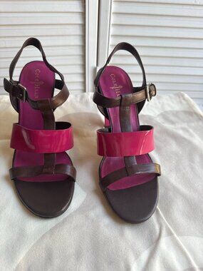 Cole Haan Brown & Pink Heels